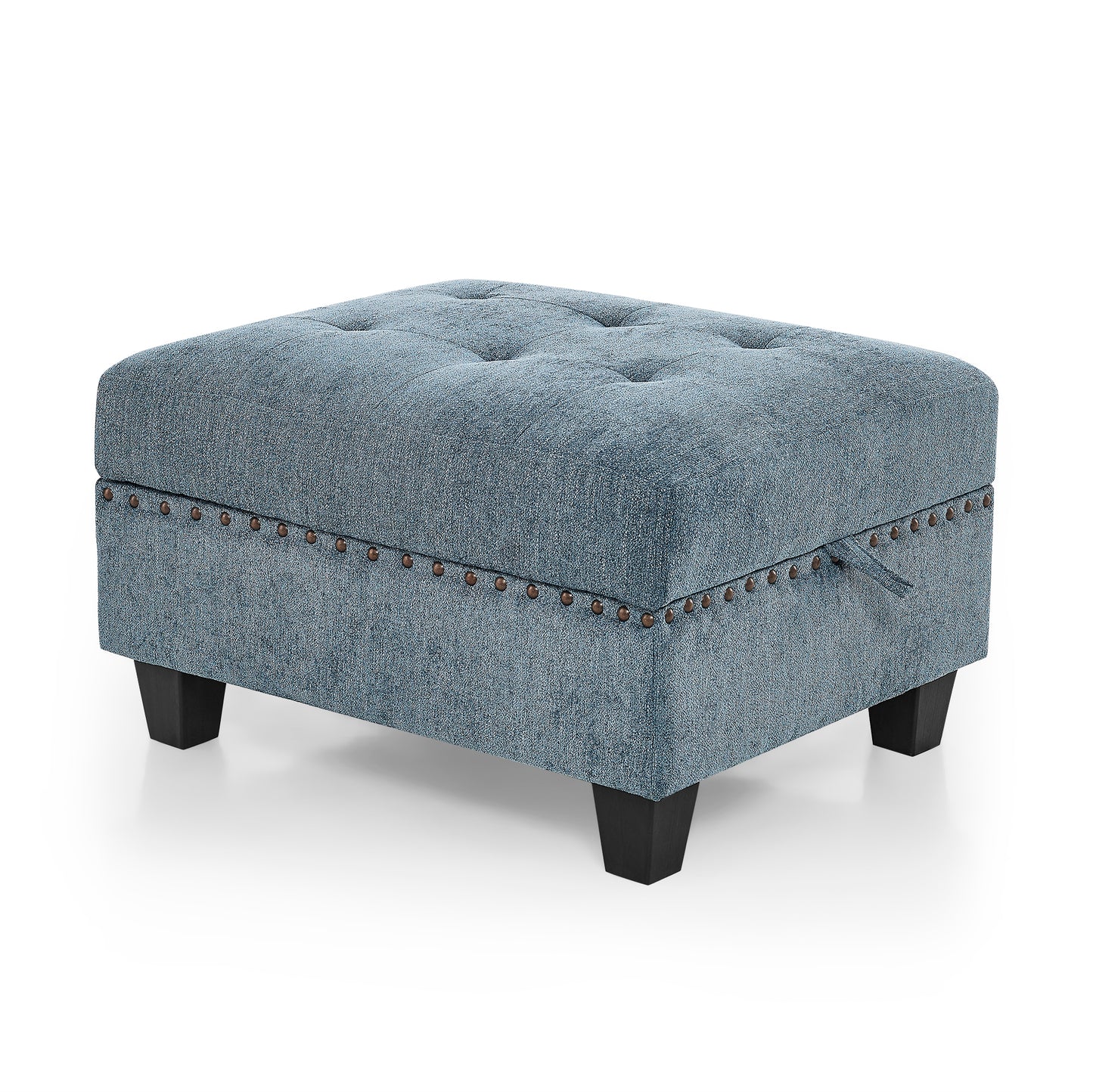 Molly Modular Sectional Sofa Four Single Chair and Two Corner - Navy Blue
