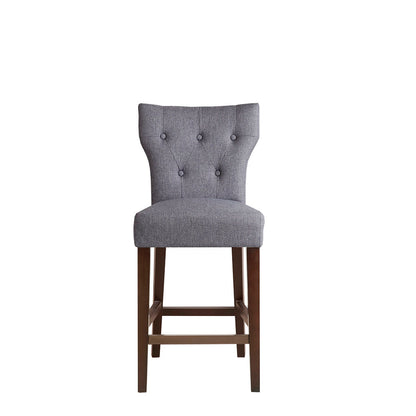 Eliga Tufted Back Counter Stool - Gray