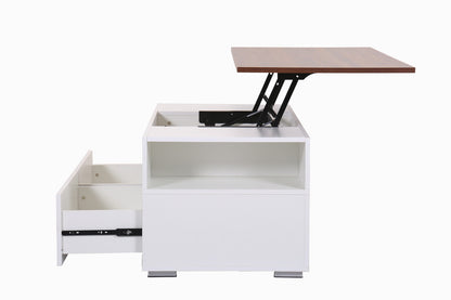 Luna Lift Top Coffee Table - White