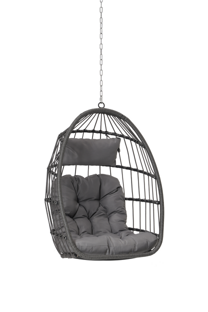 Outdoor Garden Rattan Egg Swing Chair Hanging Chair Wood