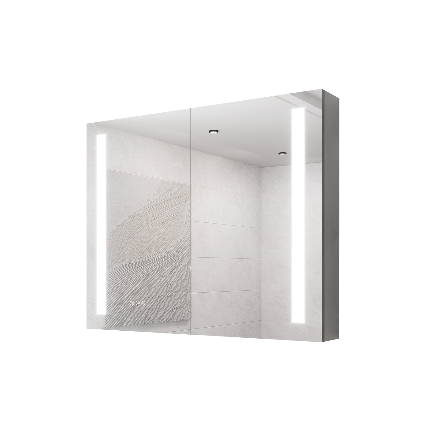 Nook Medicine Cabinet with LED Vanity Mirror
