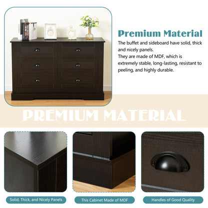 Knott Sideboard Cabinet - Dark Gray