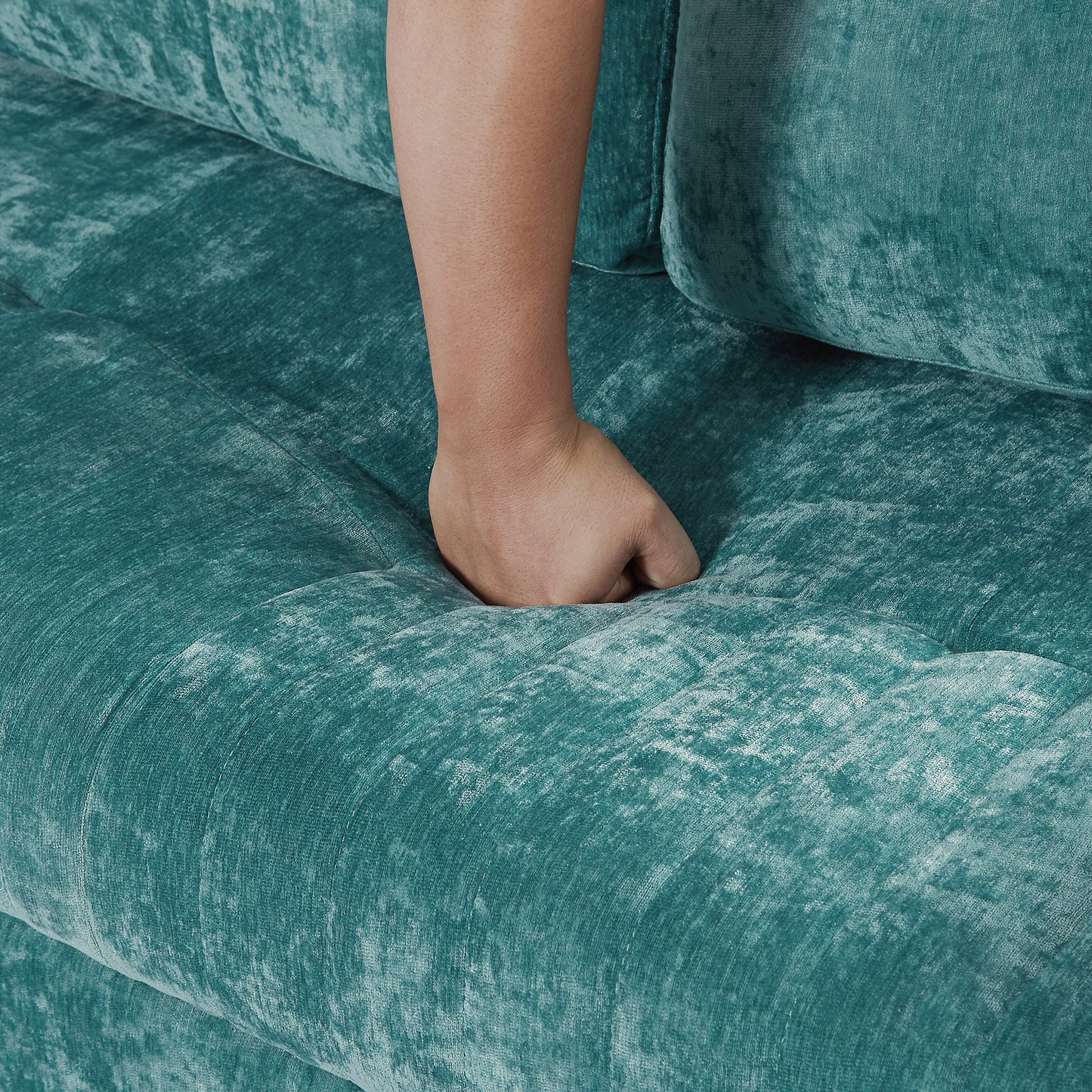 Rita Loveseat Pull-out Sofa Bed with Adjustable Backrest - Teal