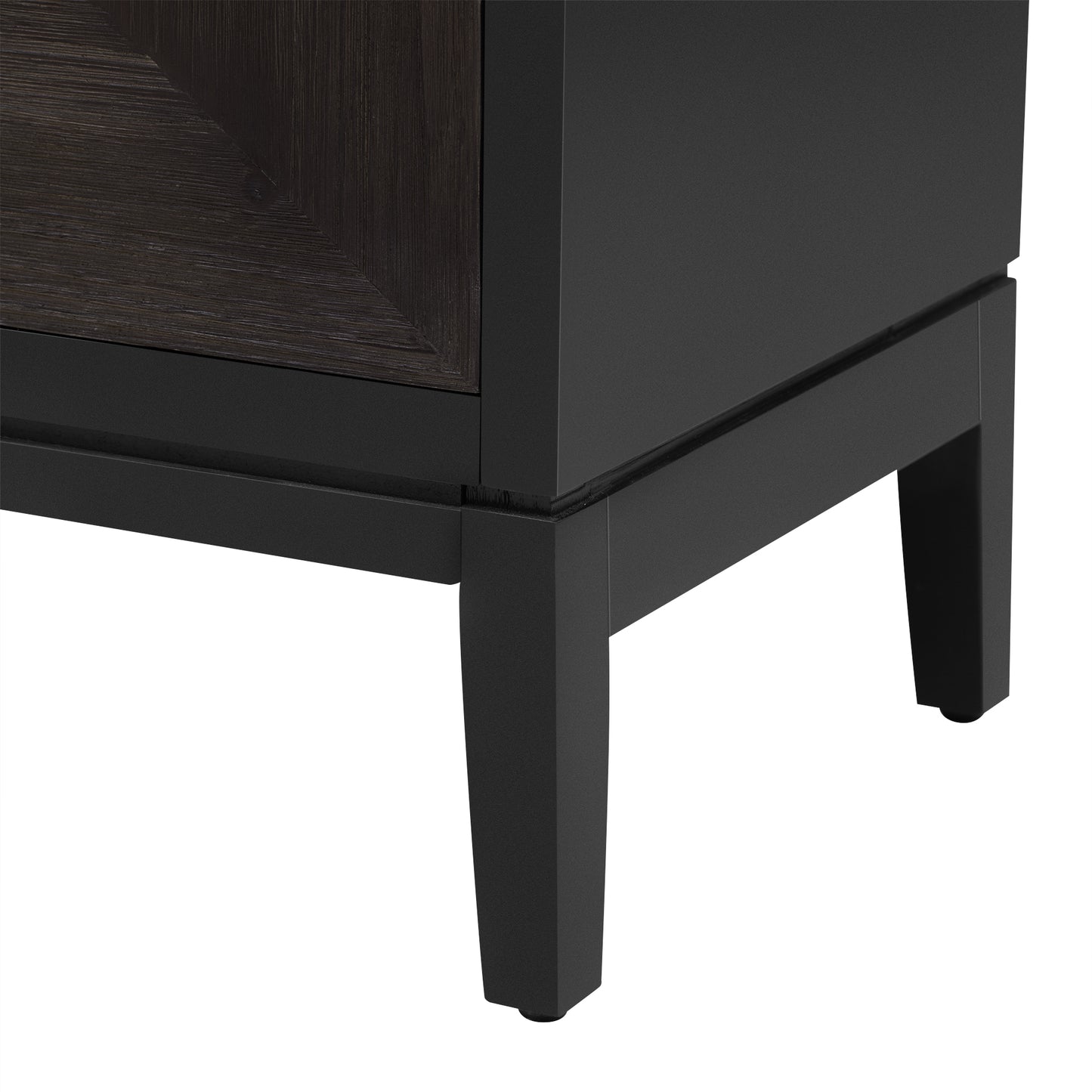 Carri Versatile Four-Door Sideboard Buffet - Black