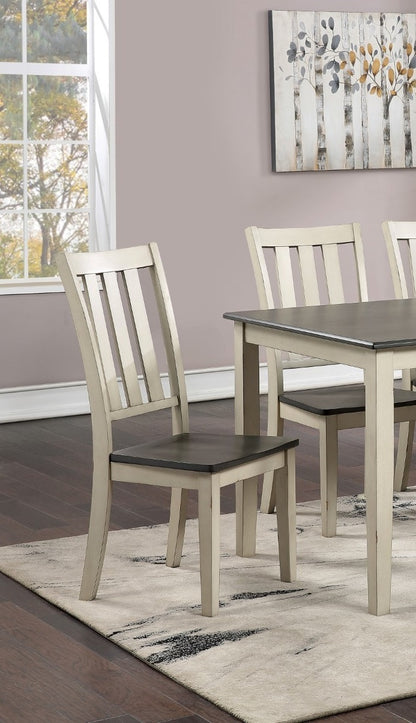 Austin Dining Chair (Set of 2) - Antique White+Gray