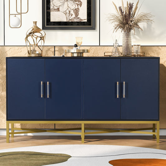 Ami  Four-Door Sideboard - Navy Blue