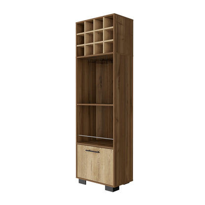 Jackson 12-Bottle 2-Shelf 1-Drawer Bar Cabinet
