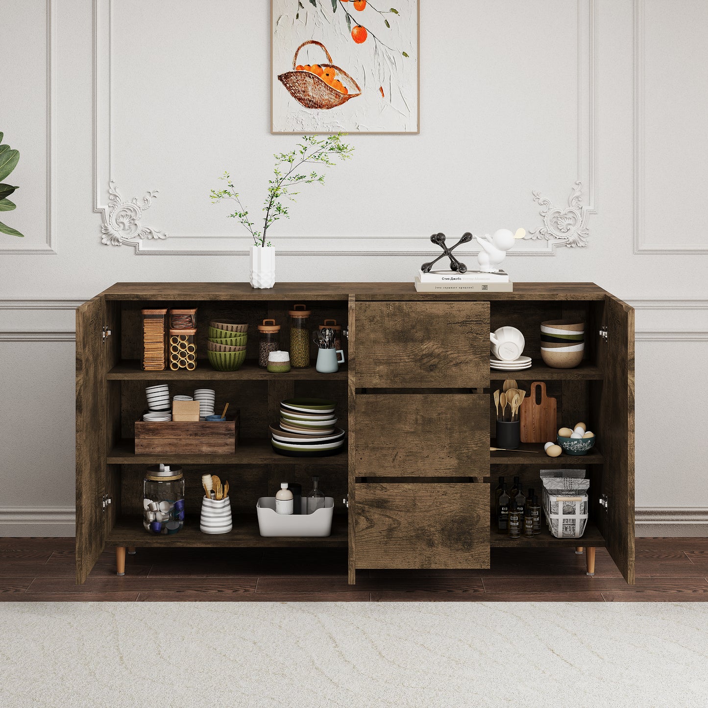 Key Sideboard Buffet - Brown