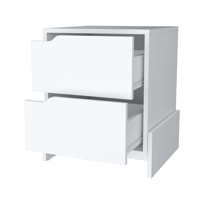Ralston 2-Drawer Nightstand - White