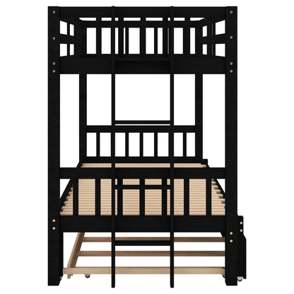 Espresso Dream Twin Trundle Bunk Bed