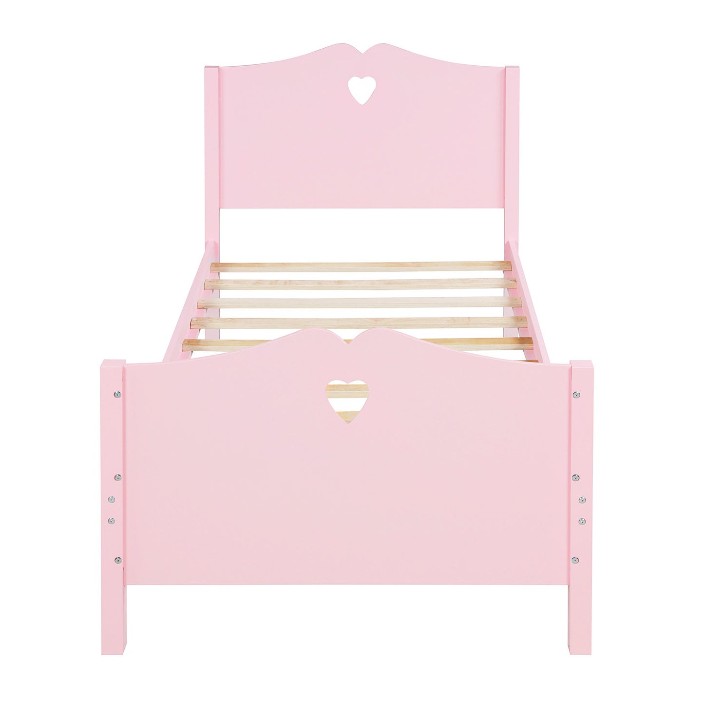 Pink Dreamwood Twin Platform Bed