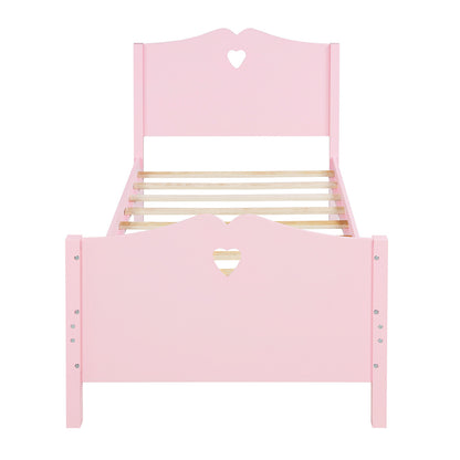 Pink Dreamwood Twin Platform Bed