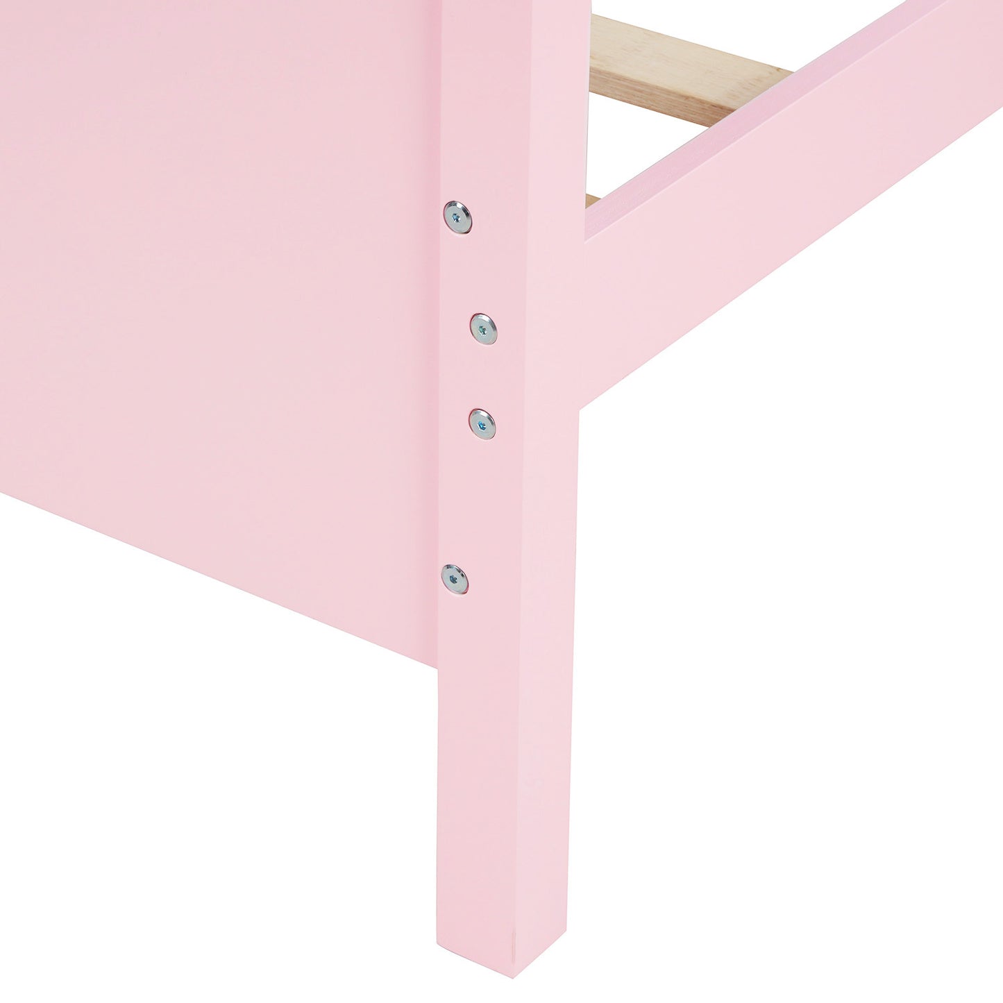 Pink Dreamwood Twin Platform Bed