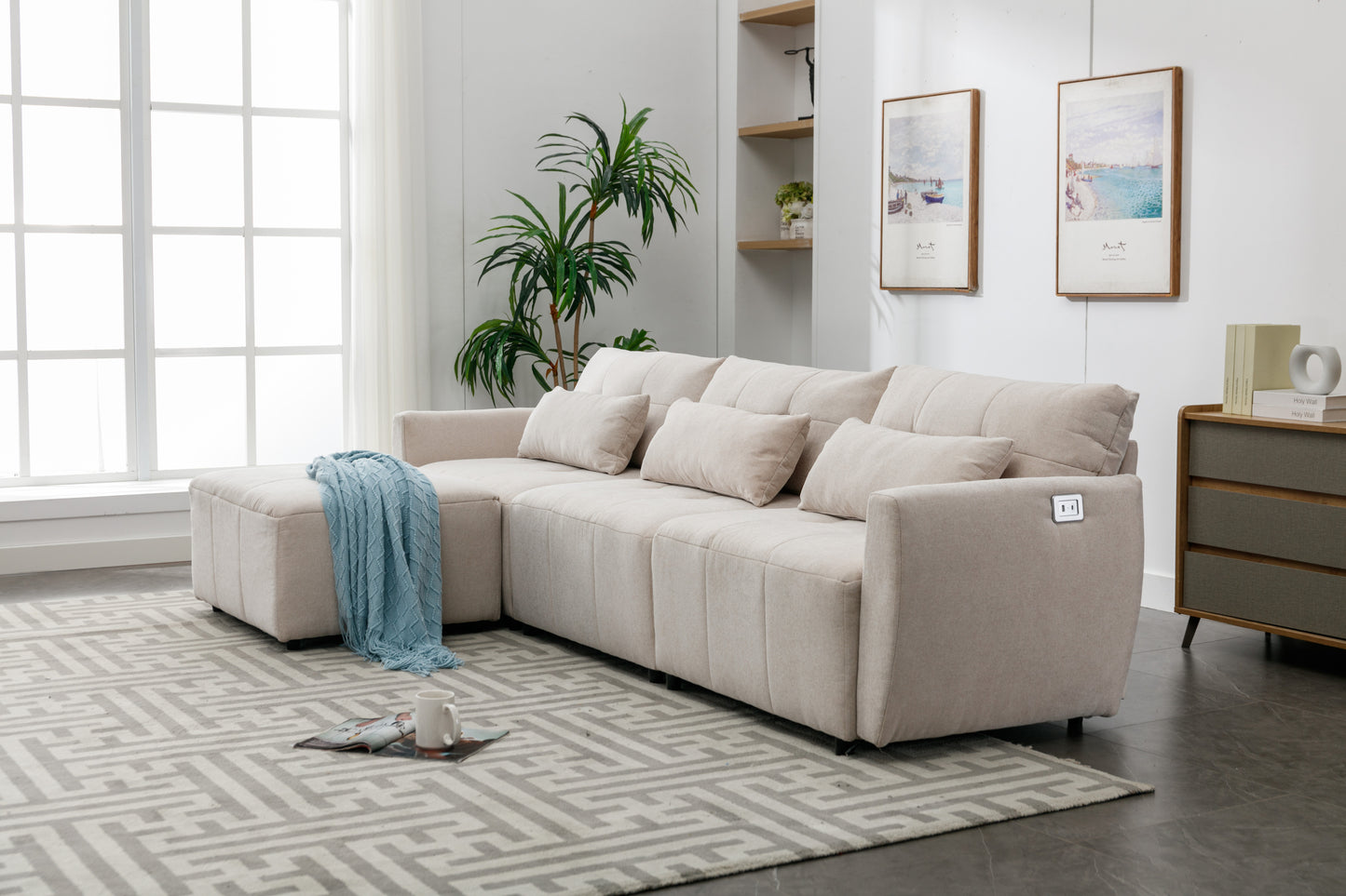 Luxury Comfort Convertible Sectional Sofa
