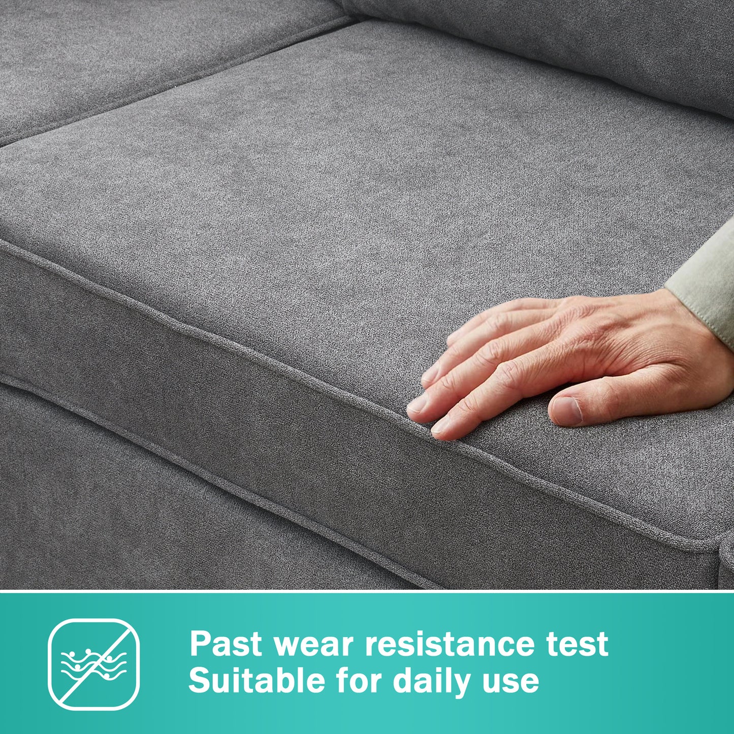Luxury Comfort Living: Modern L-Shaped Sectional Sofa