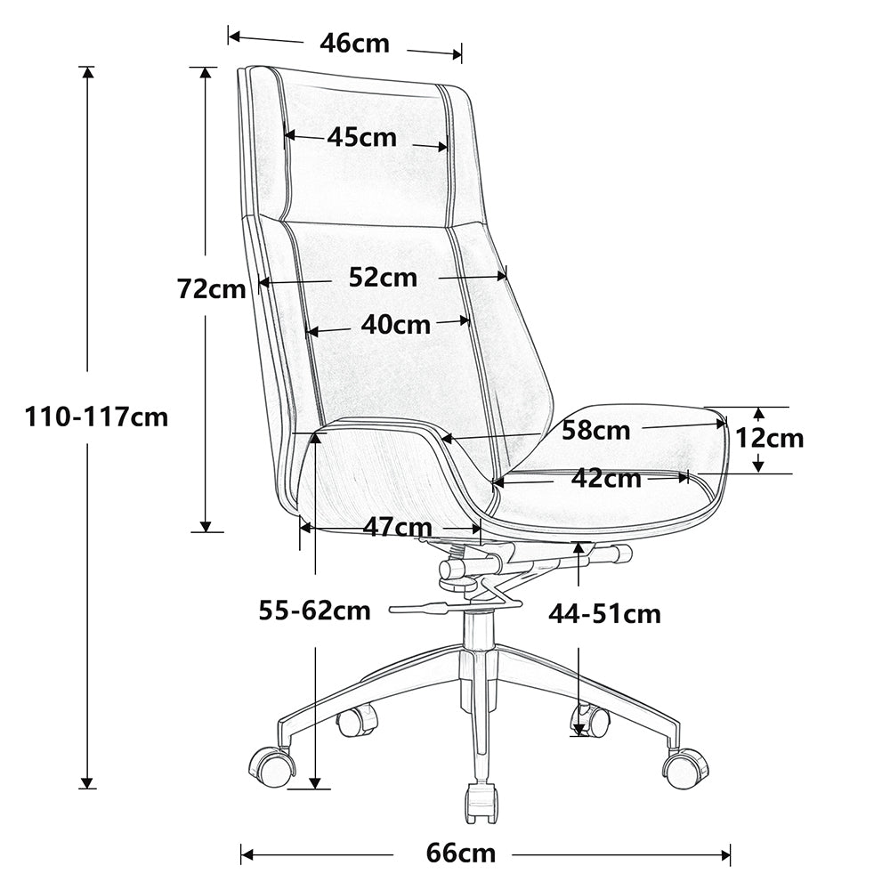 Peacey Office Chair - White