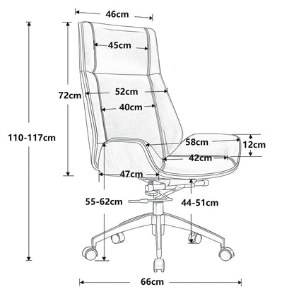 Peacey Office Chair - White