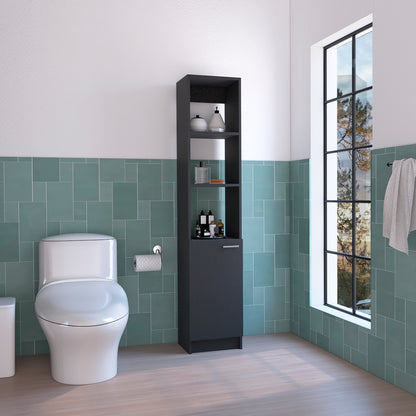 Malaga Linen Cabinet - Black