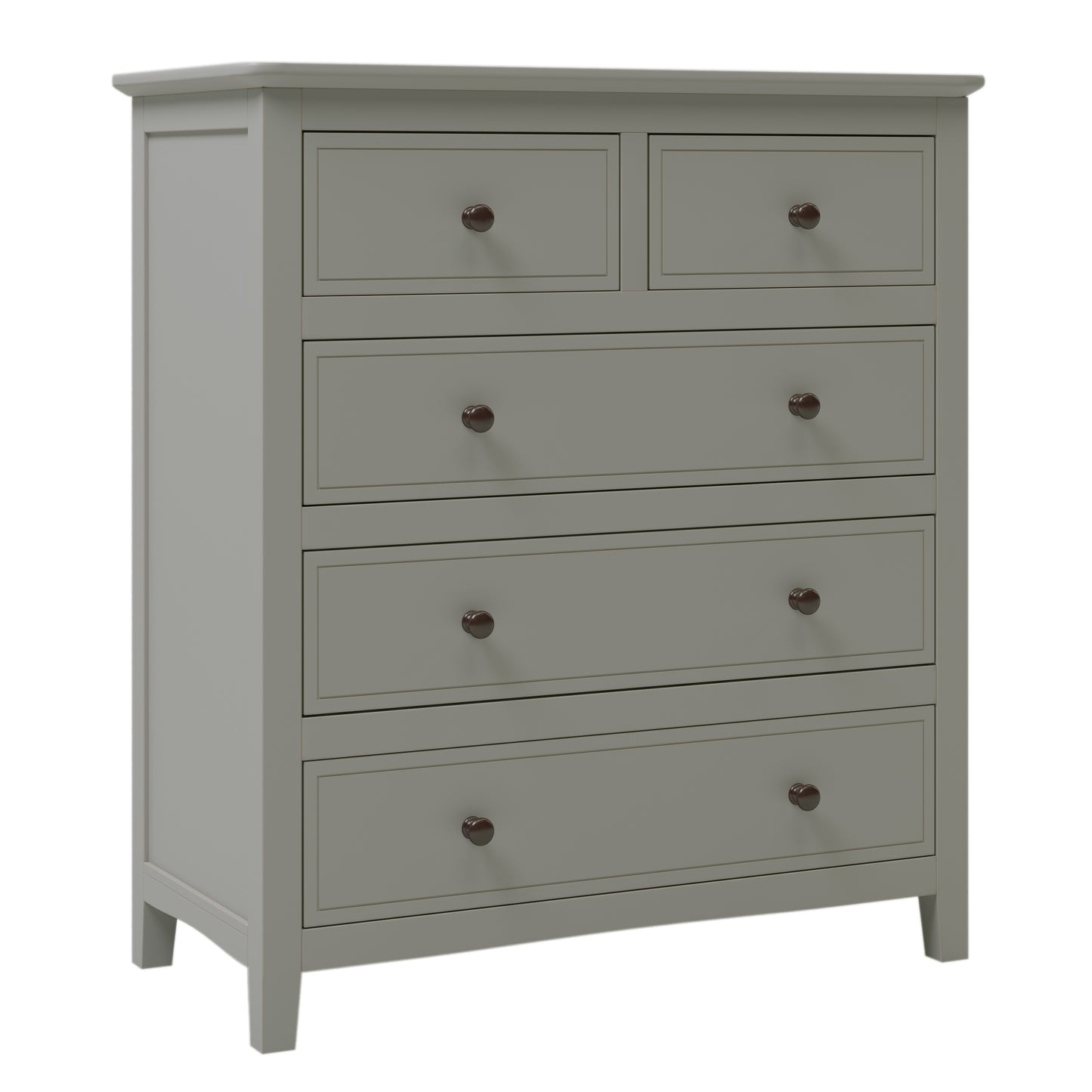 Elegant Graywood 5-Drawer Chest
