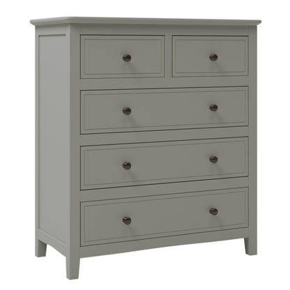 Elegant Graywood 5-Drawer Chest