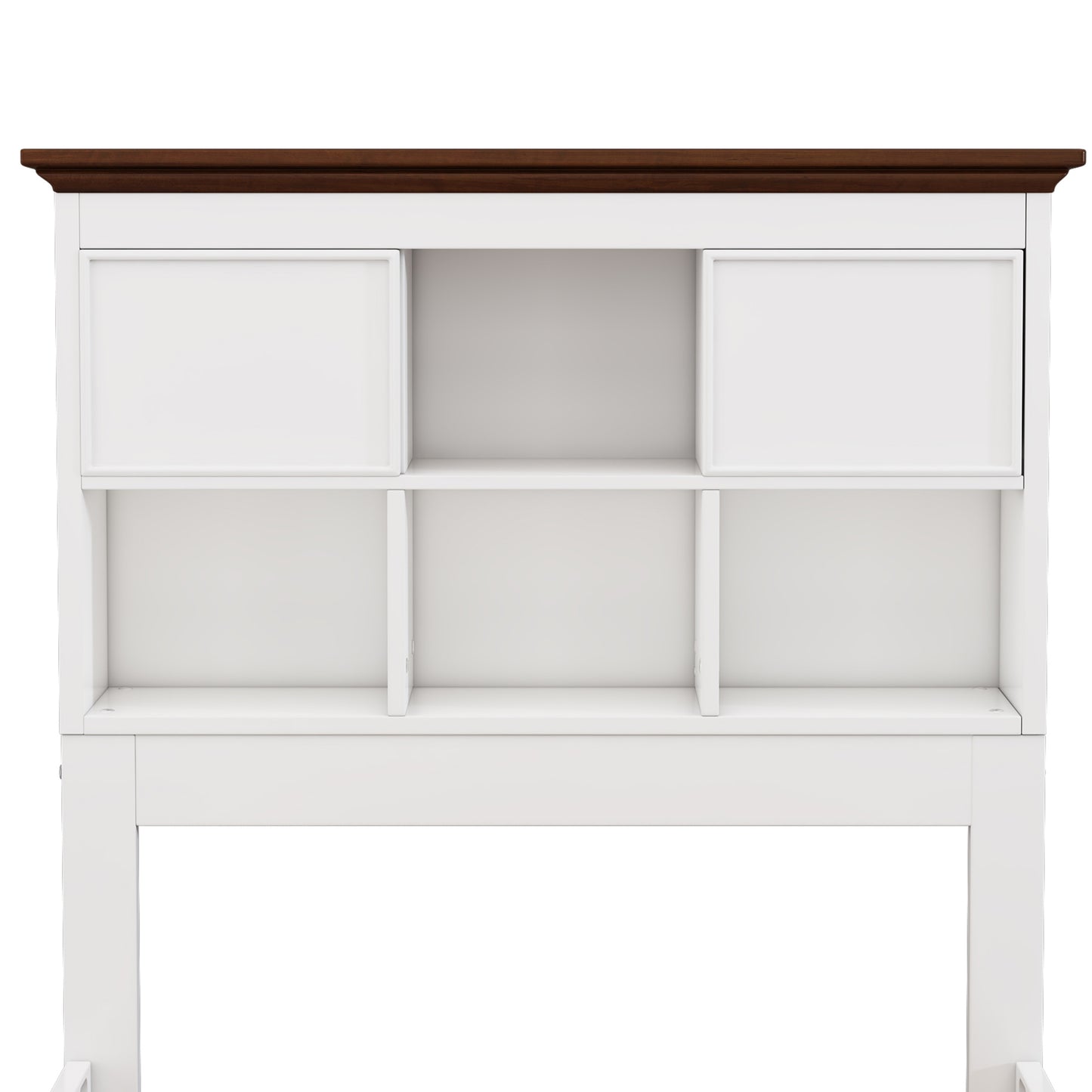 Twin Bookcase Bed with Trundle and Storage