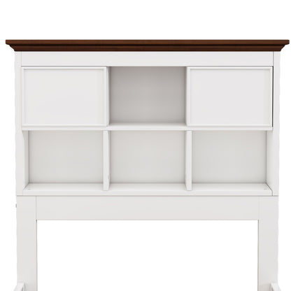 Twin Bookcase Bed with Trundle and Storage