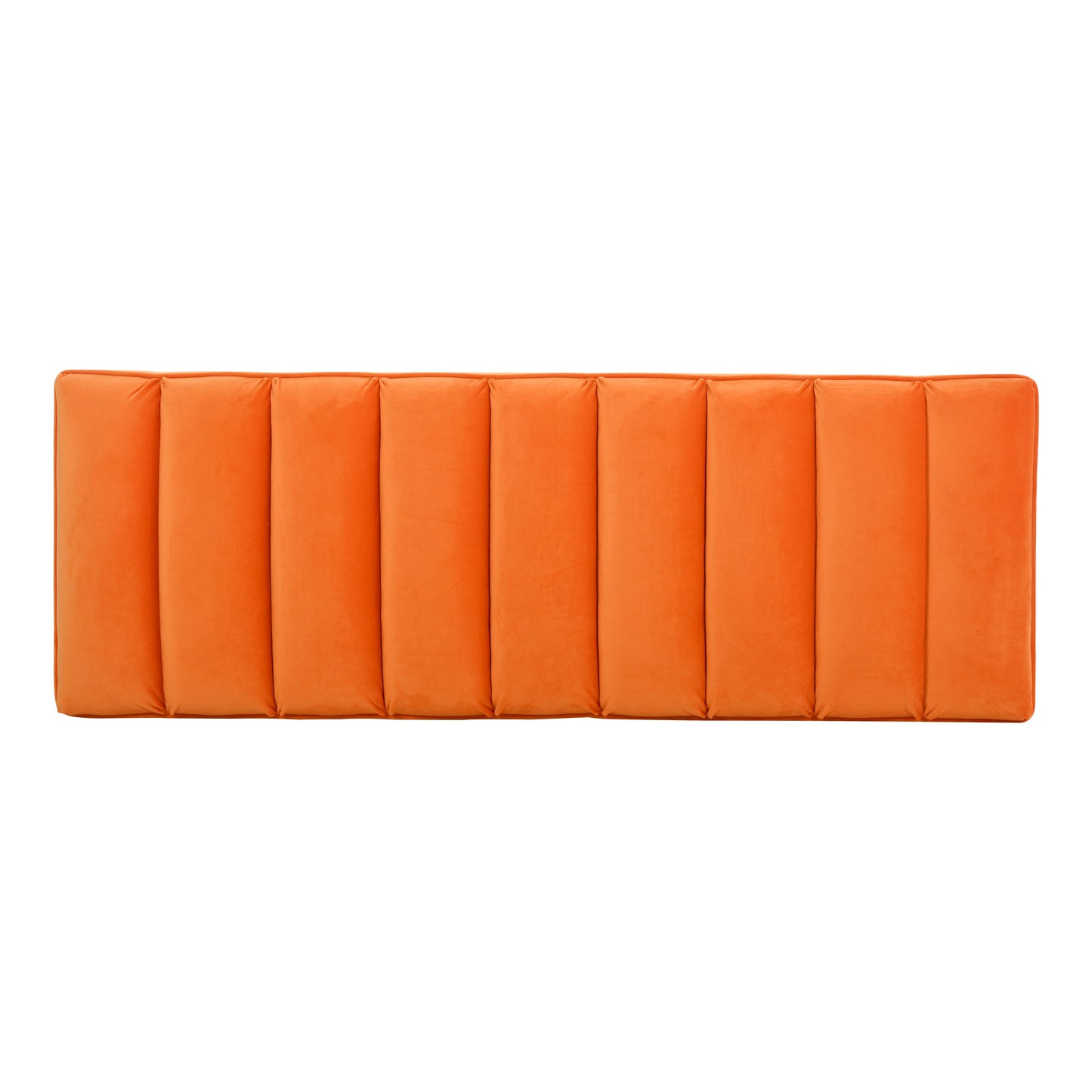 Metal Base Upholstered Bench - Orange