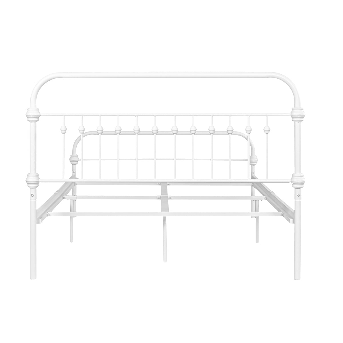 ElegantDream Full Size Metal Bed Frame -White