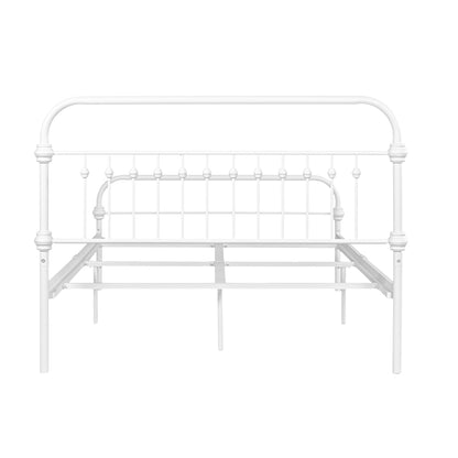 ElegantDream Full Size Metal Bed Frame -White