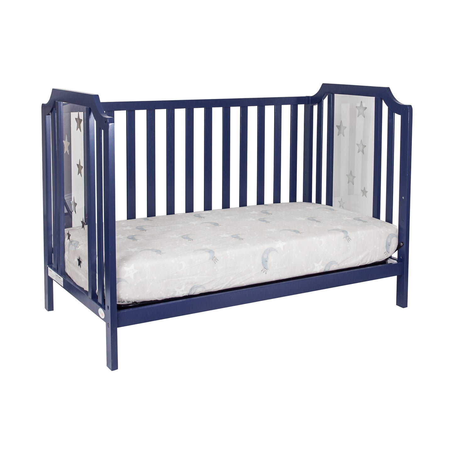 Nautical 3-in-1 Convertible Island Crib - Navy Blue