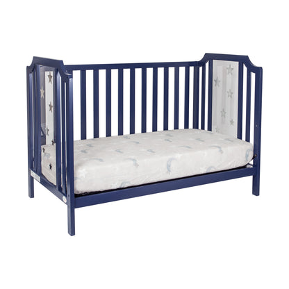 Nautical 3-in-1 Convertible Island Crib - Navy Blue