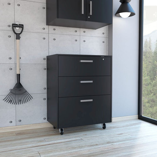 Medford 3-Drawer Cabinet - Black