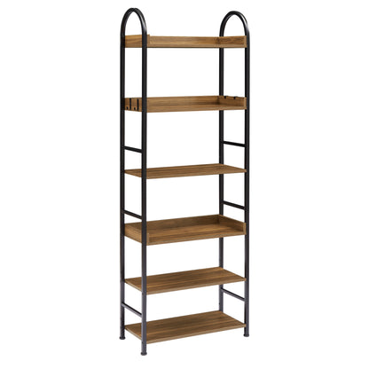 Tall Tower Bookcase - Brown