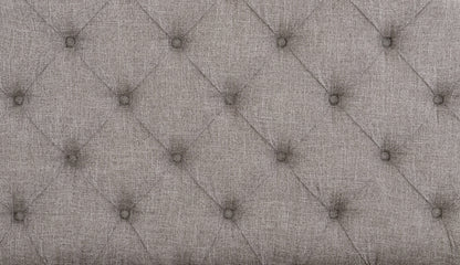 Elegance Restored Antique White Button-Tufted Eastern King Bed