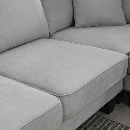 Elegant Comfort U-Shape Sectional Sofa Set