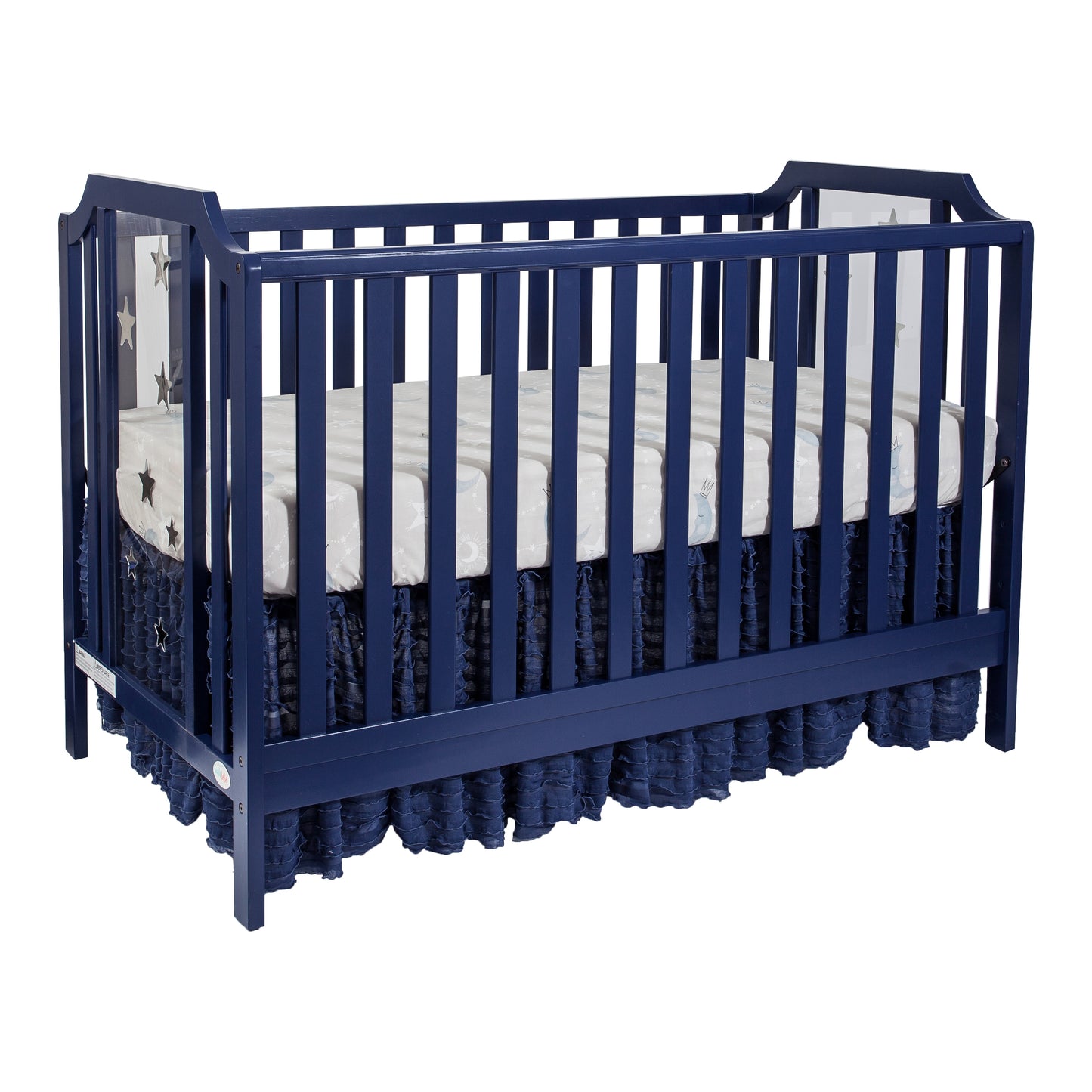 Nautical 3-in-1 Convertible Island Crib - Navy Blue