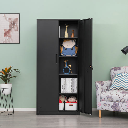 Space Max Storage Cabinet - Black