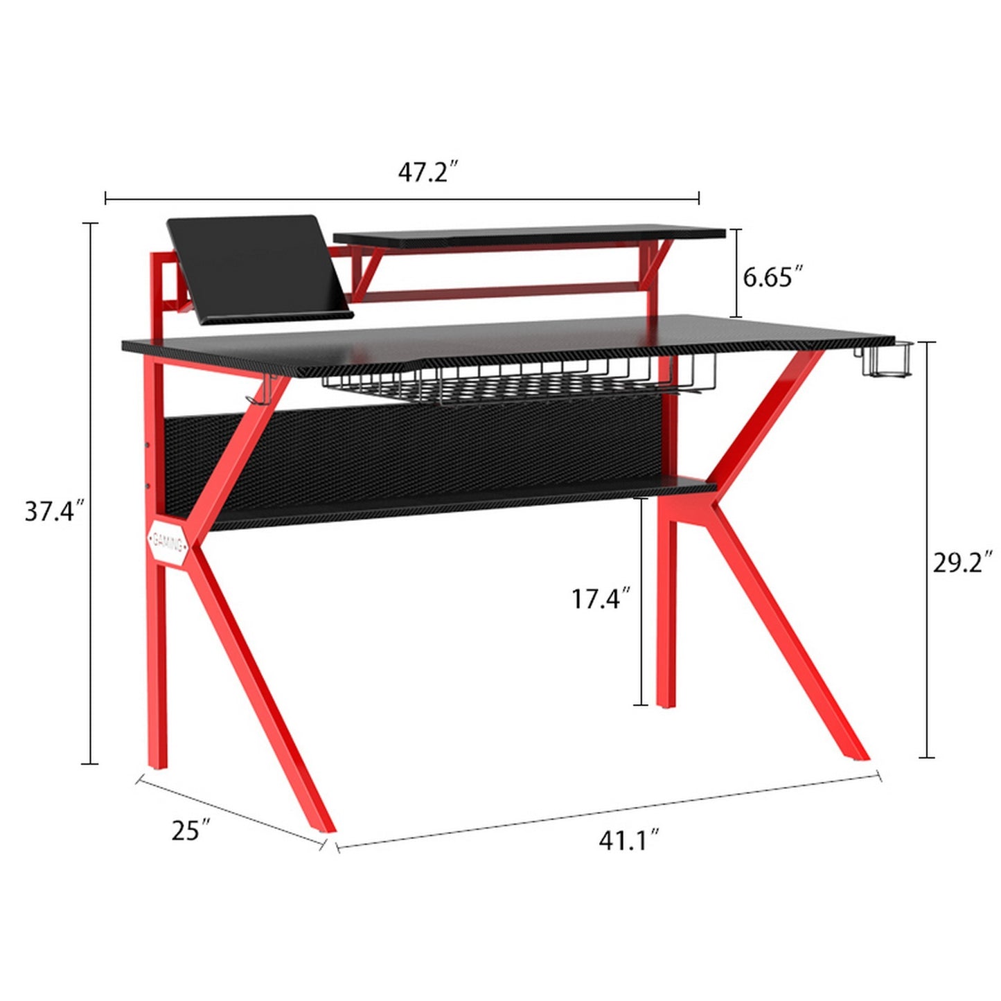 Ergo Steel Gaming Desk