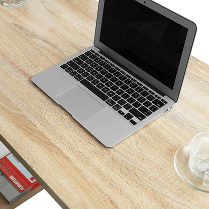 Computer desk L-shape ith shelves - OAK