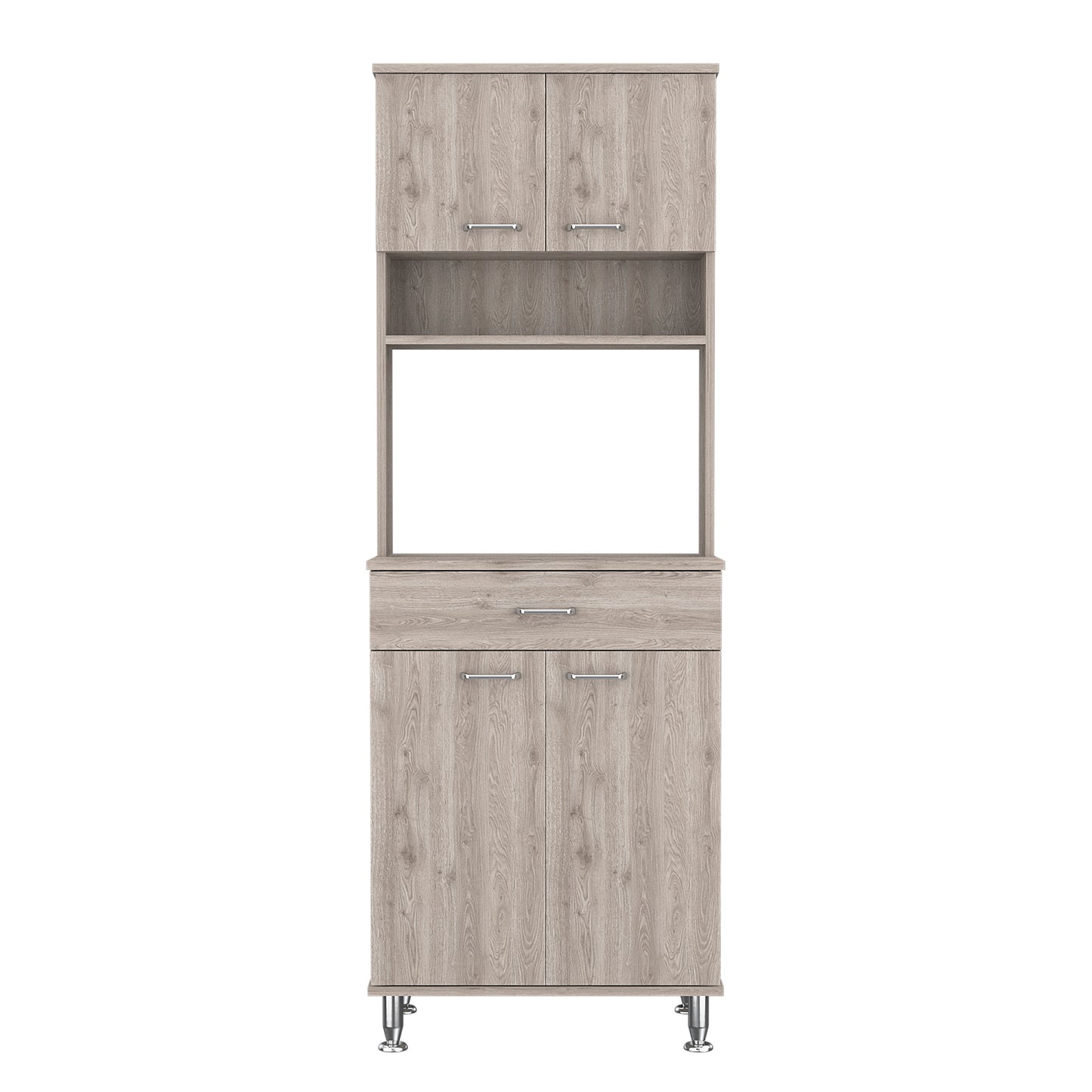 Pure Kitchen Pantry with Countertop - Light Gray