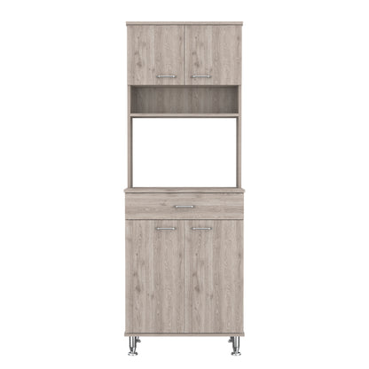 Pure Kitchen Pantry with Countertop - Light Gray