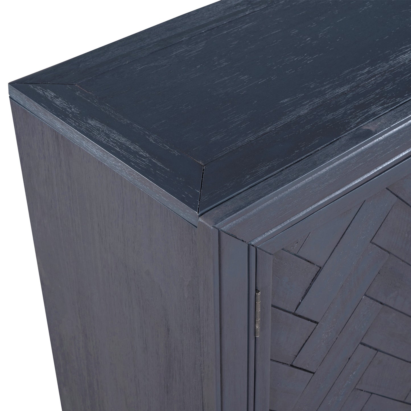 Living Console 40'' Modern Sofa Table with 2 Shelves