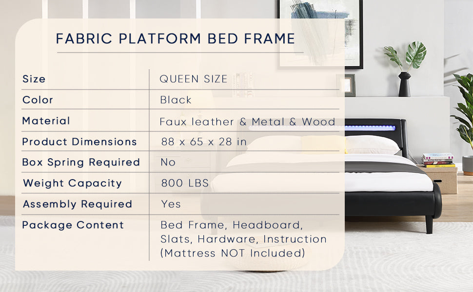 WaveGlow Queen Bed Frame