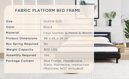 WaveGlow Queen Bed Frame