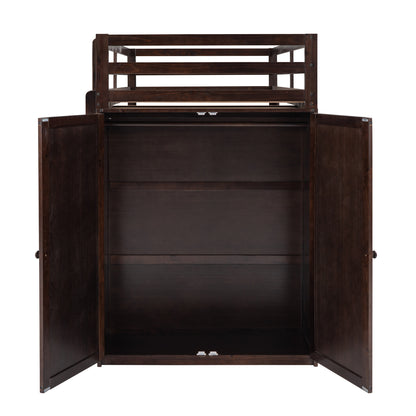 Espresso Haven Loft Bed