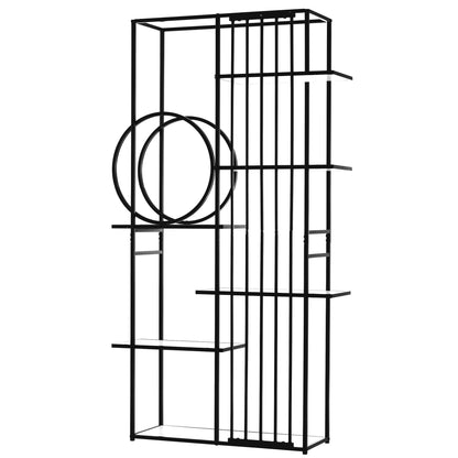 Metal Frame Storage Large Bookshelf Furniture, White