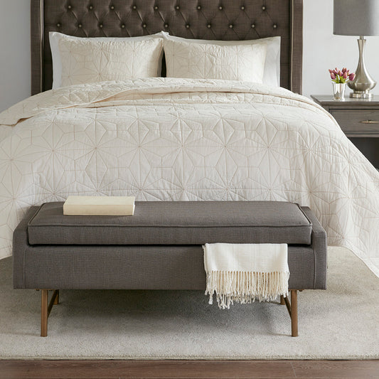 Nina Storage Bench - Gray