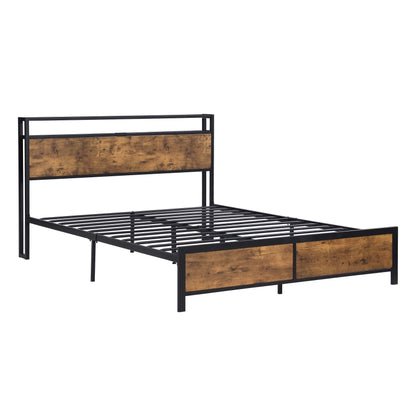 Rustic Glow Bed Frame