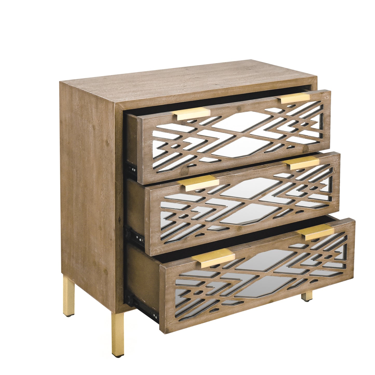 Vintage Reflections Wooden Storage Cabinet