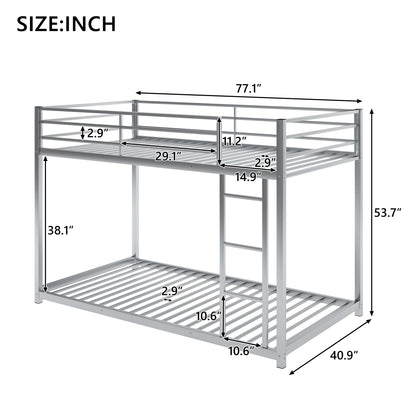 Silver Skyline Twin Bunk Bed